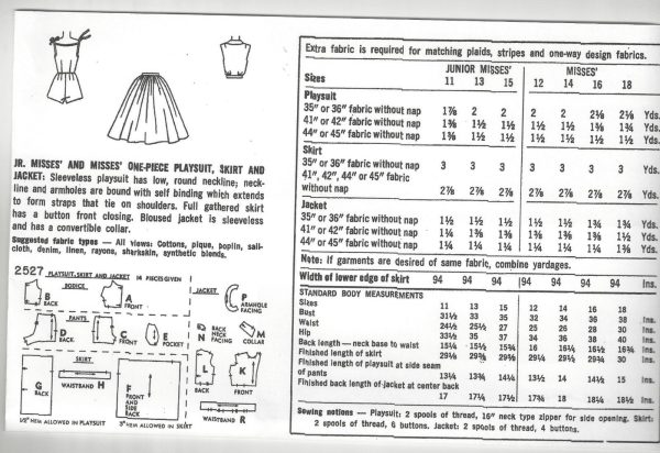 1958-Vintage-Sewing-Pattern-B34-PLAYSUIT-SKIRT-BLOUSED-JACKET-R858-252042023579-2