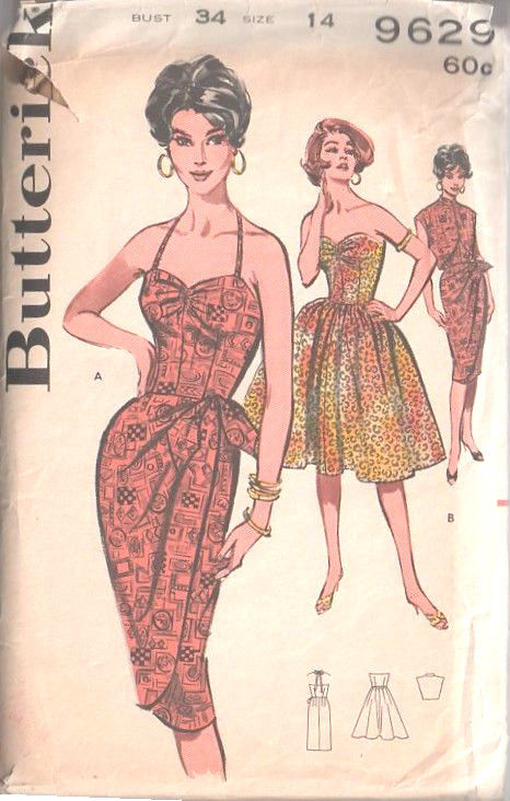 1960 Vintage Sewing Pattern B34