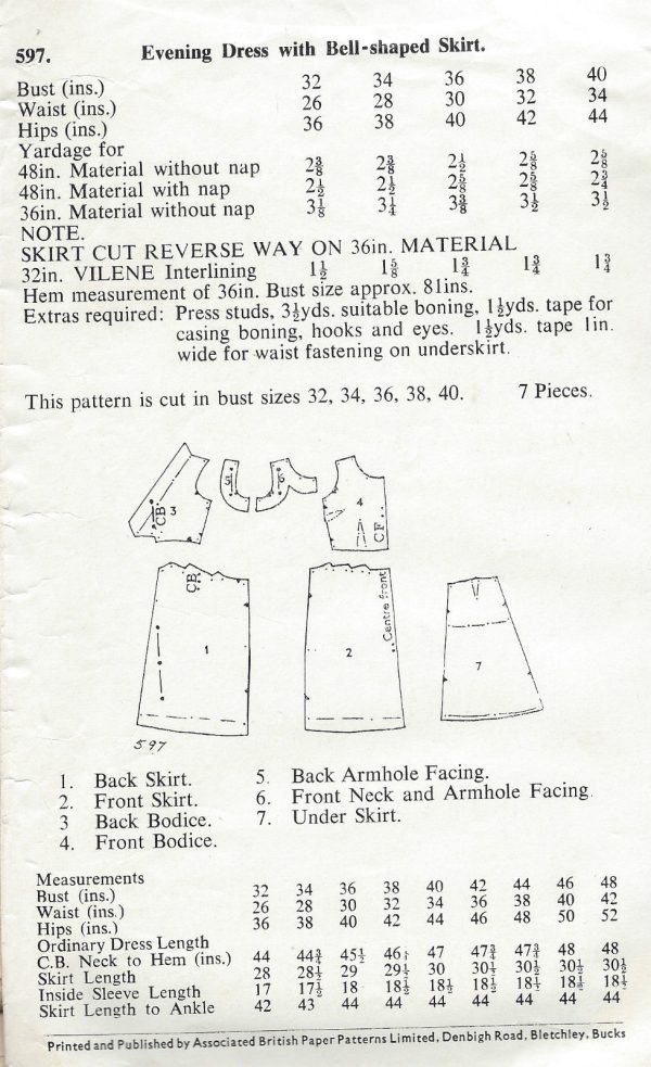 1960s-Vintage-Sewing-Pattern-B38-DRESS-1316-261577132469-2