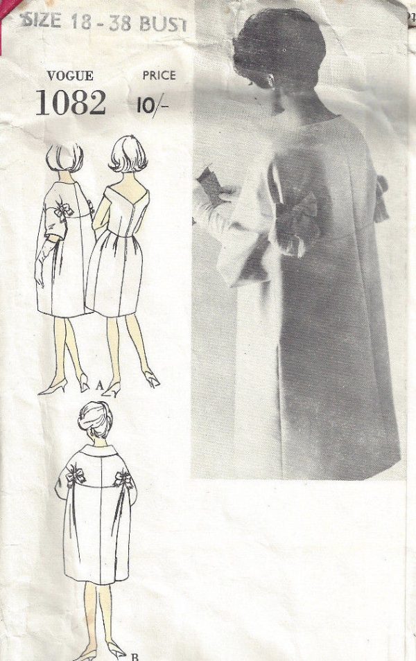 1961-Vintage-VOGUE-Sewing-Pattern-B38-DRESS-COAT-1787RR-LANVIN-262871025369-4