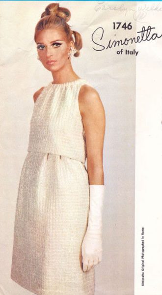 1967-Vintage-VOGUE-Sewing-Pattern-B34-DRESS-1784-SIMONETTA-of-ITALY-252787104069-3