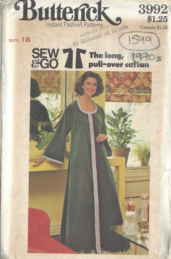1970s-Vintage-Sewing-Pattern-B40-CAFTAN-1599-262357090459